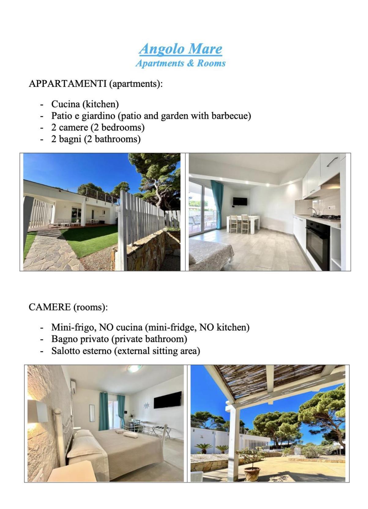 Angolo Mare Apartment&Rooms Porto Pino Esterno foto